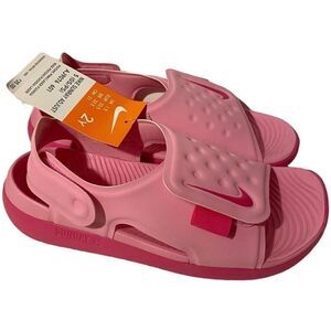 NIKE SUNRAY SIZE 2Y Adjust 5 Open Toe Sandals with Hook & Loop Closure